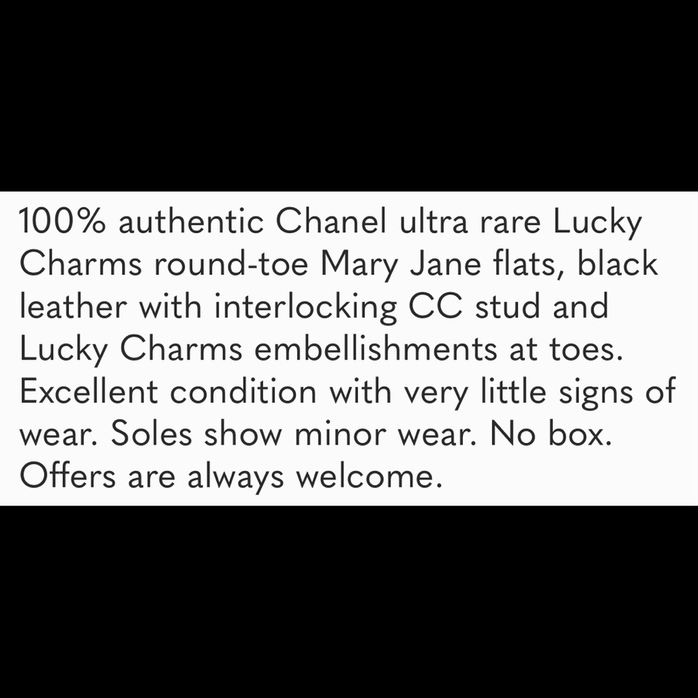 Rare Chanel lucky charms Ballerinas / Mary Jane’s in black - Picture 3 of 10